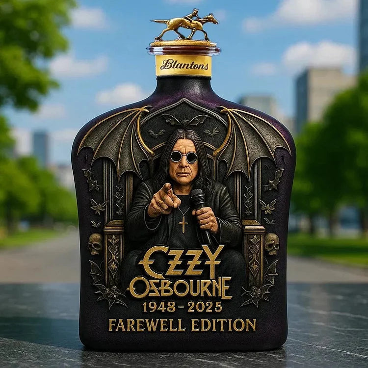 Ozzy Osbourne Wytłaczana Butelka Whisky Limitowana Edycja-5