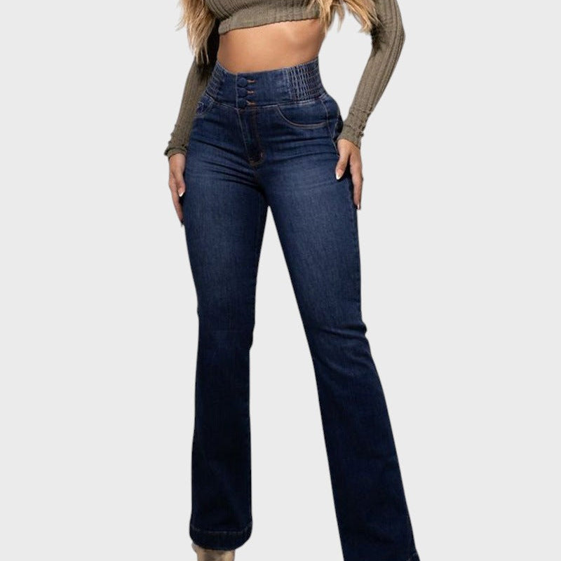 Bella - Modelujące dżinsy z wysokim stanem