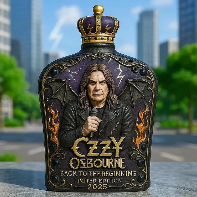 Ozzy Osbourne Wytłaczana Butelka Whisky Limitowana Edycja-5