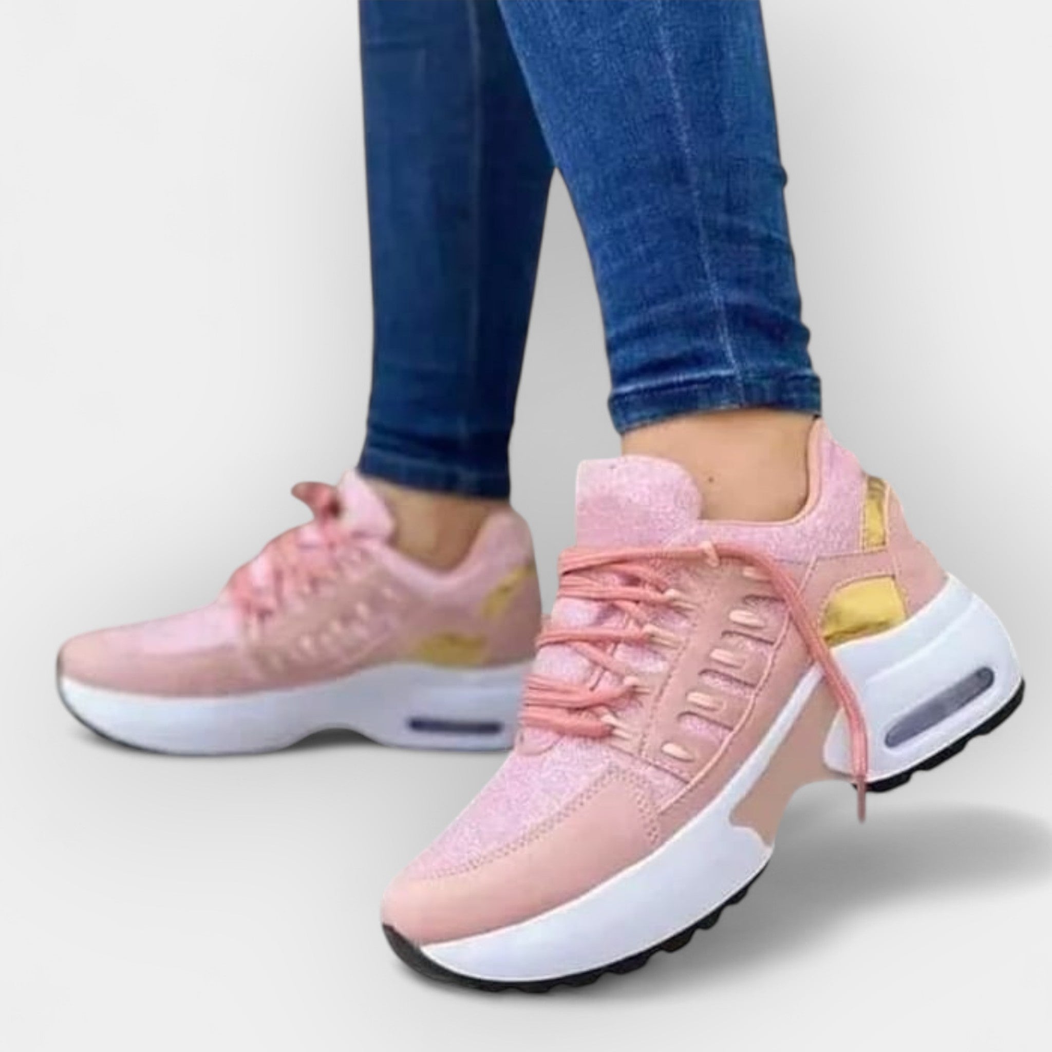 Magdaléna - Eleganckie Sneakersy na Spacer Ergonomiczne