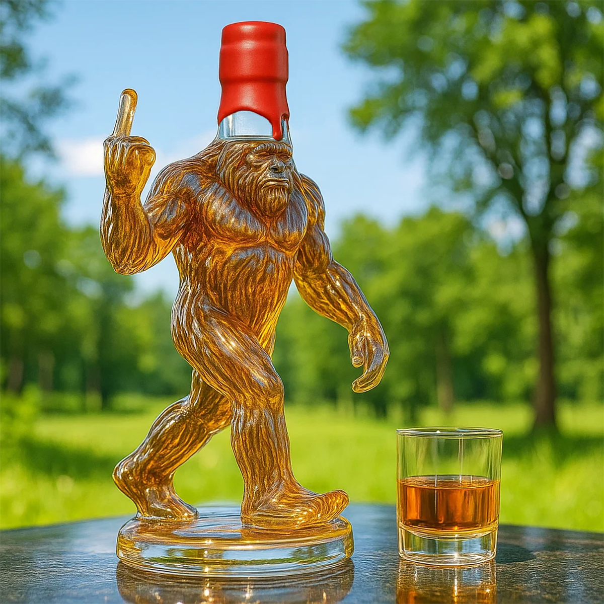 Bigfoot | Śmieszna butelka whisky Bigfoot