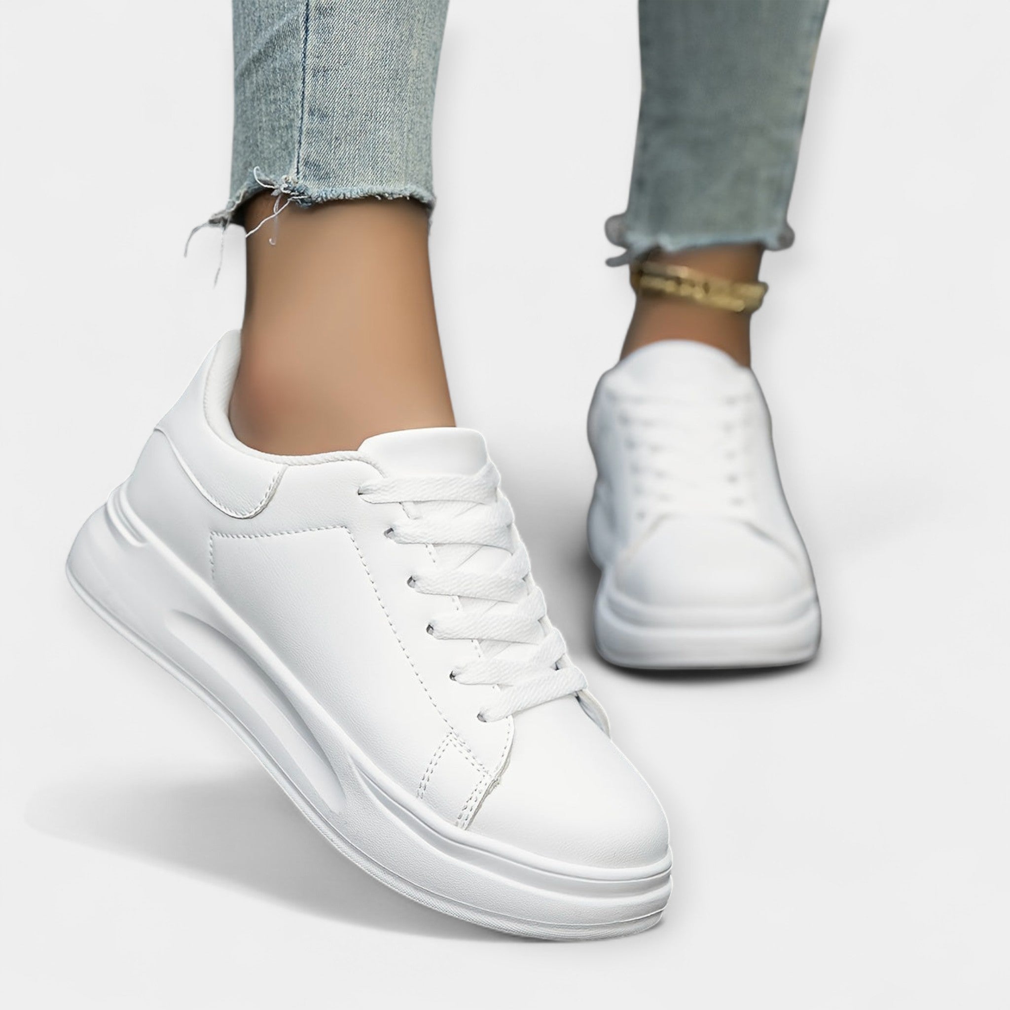 Magdaléna - Eleganckie Minimalistyczne Miejskie Sneakersy Styl