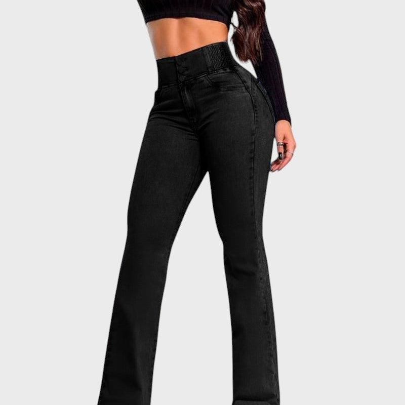 Bella - Modelujące dżinsy z wysokim stanem