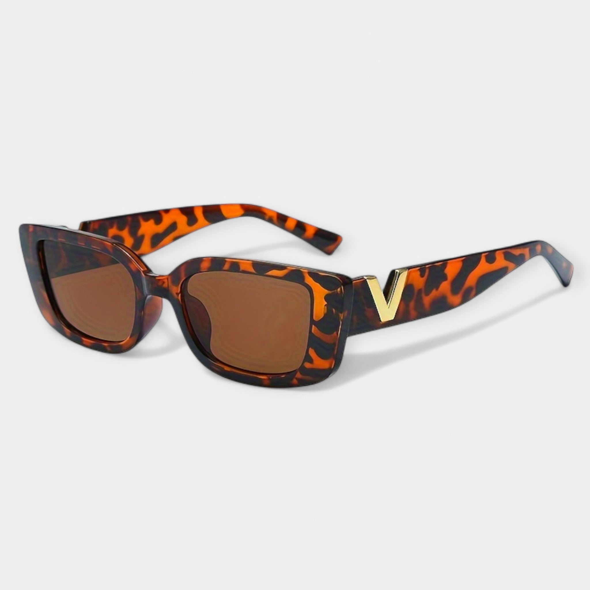 Lucie Eleganckie Kwadratowe Okulary Przeciwsłoneczne w Stylu Retro