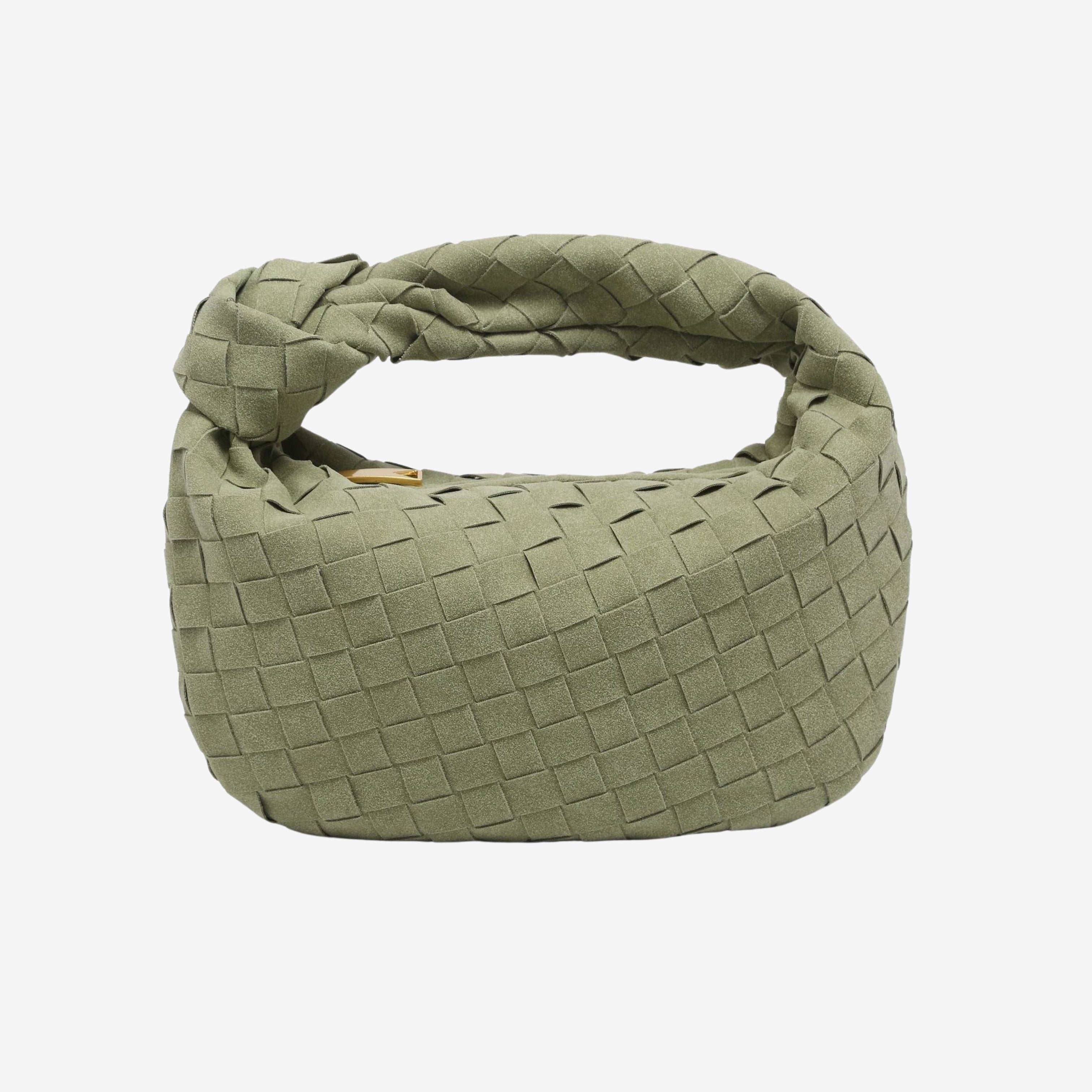 Renee | Mini Torebka z Miękkiego Splotu Zamszowego