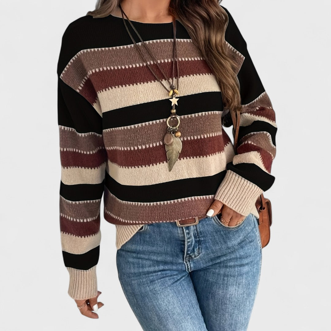 Maryanna - Casualny Sweter Vintage dla Kobiet