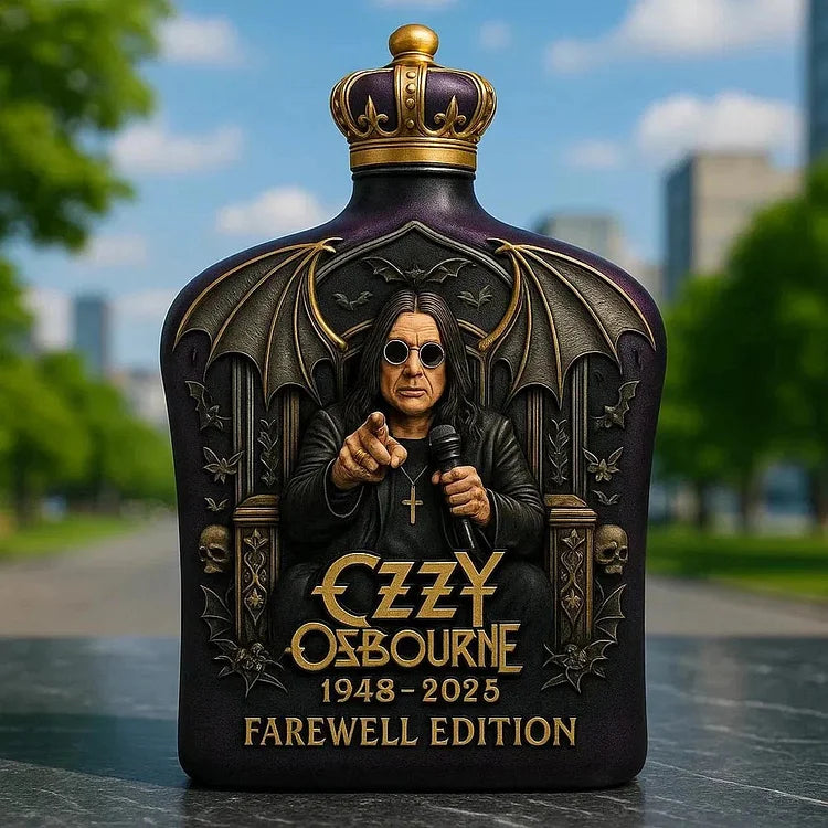 Ozzy Osbourne Wytłaczana Butelka Whisky Limitowana Edycja-5