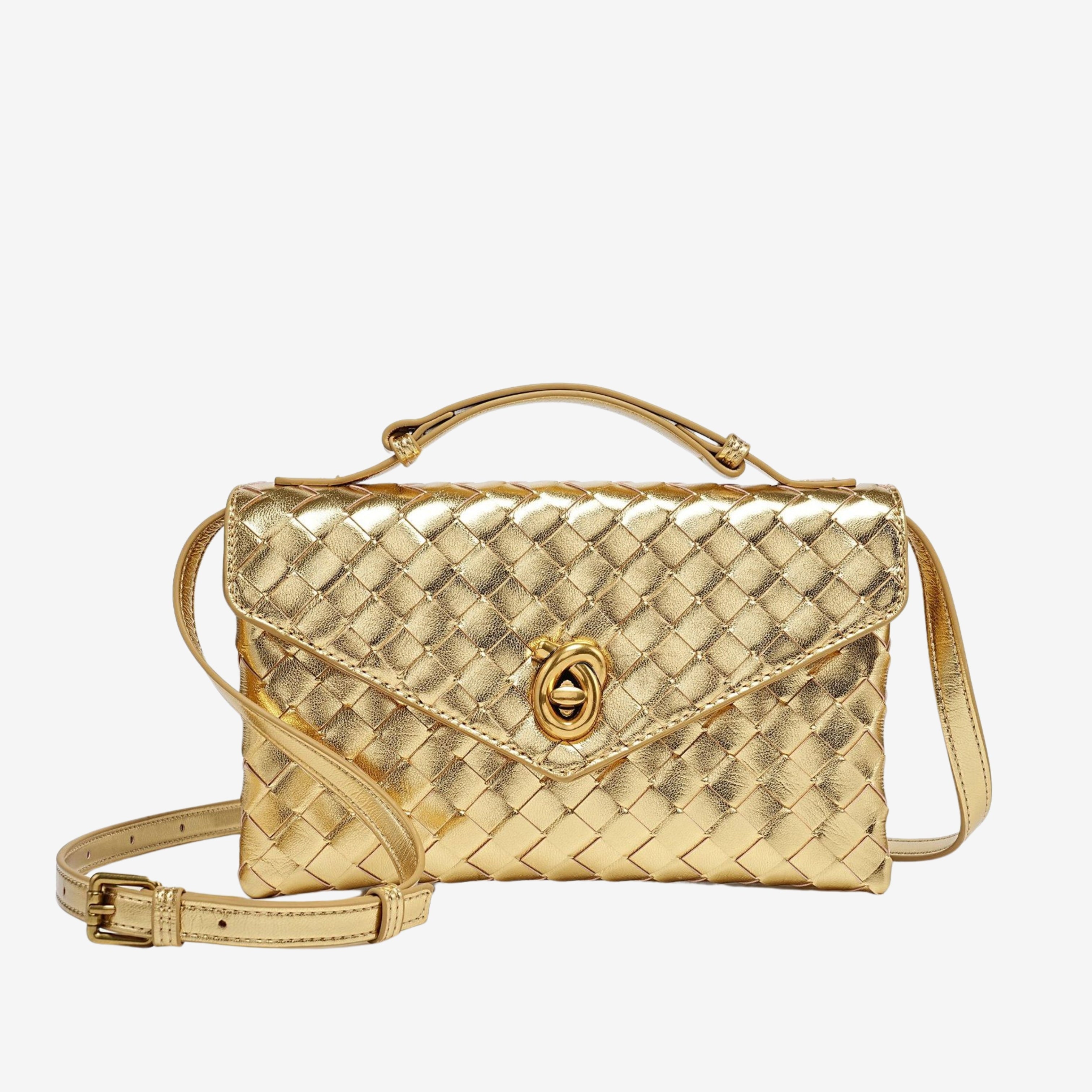 Sofia | Mini Torebka Crossbody z Teksturowanego Materiału