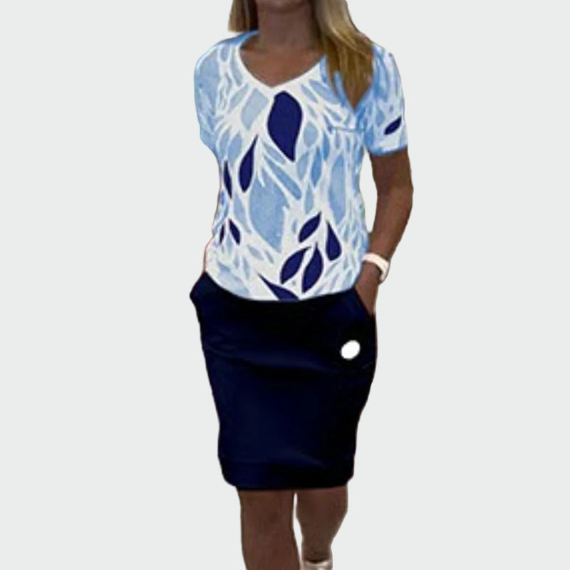 Ewa - Elegancki Top i Spódnica Designerska Ekskluzywna Kolekcja