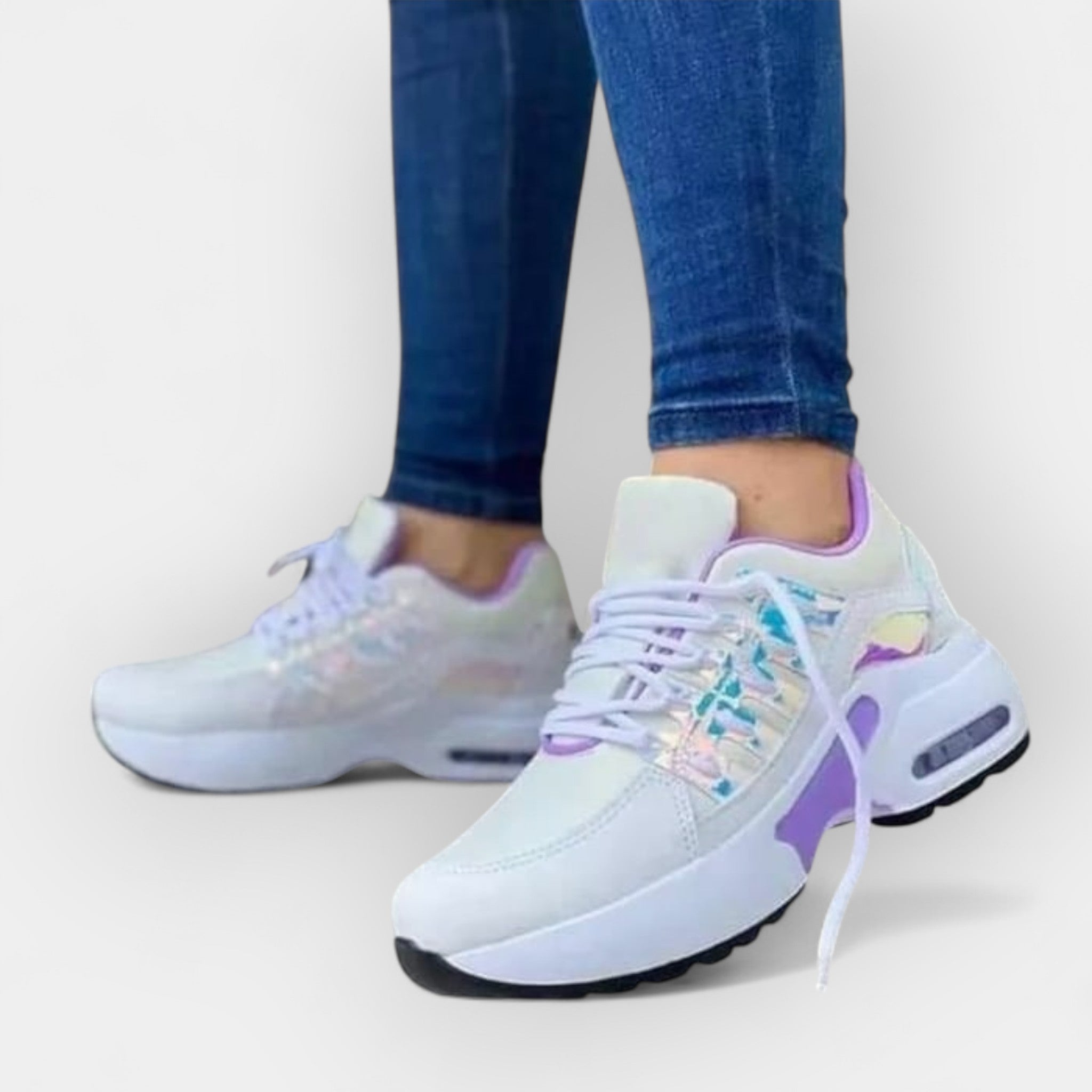 Magdaléna - Eleganckie Sneakersy na Spacer Ergonomiczne