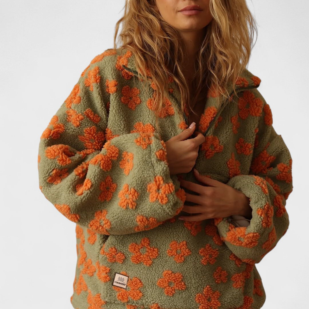 Daisy - Polarowy sweter Fioritura