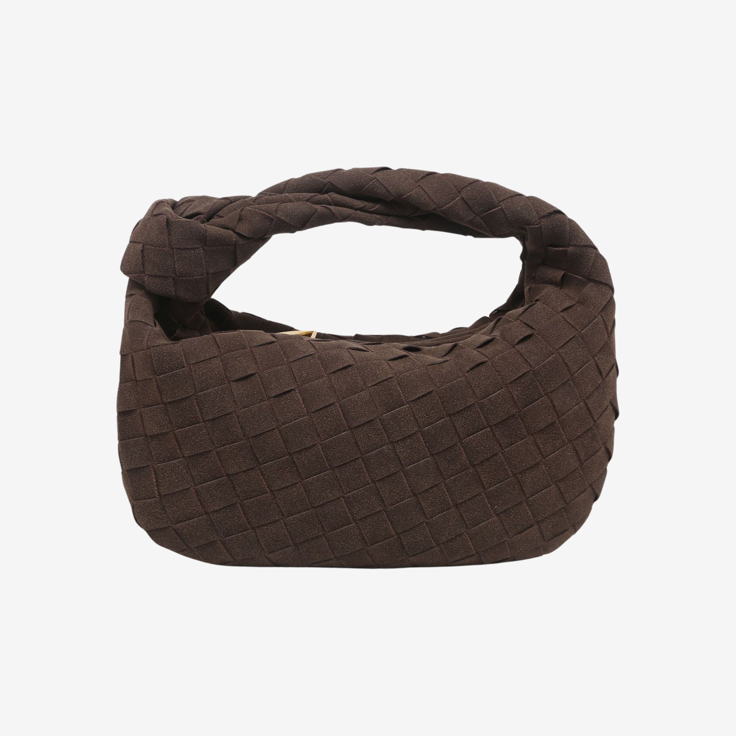 Renee | Mini Torebka z Miękkiego Splotu Zamszowego