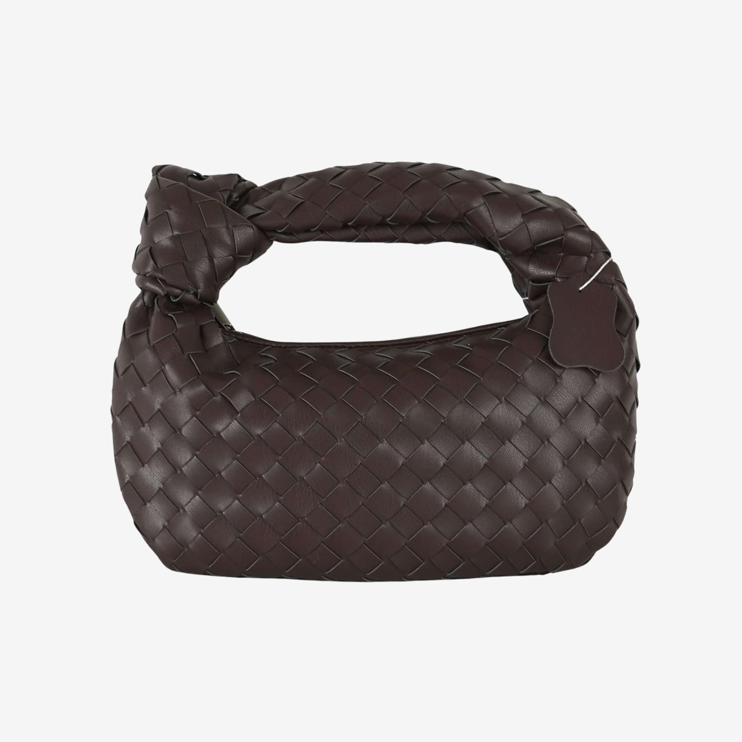 Sienna | Mała Torebka z Plecionym Uchem