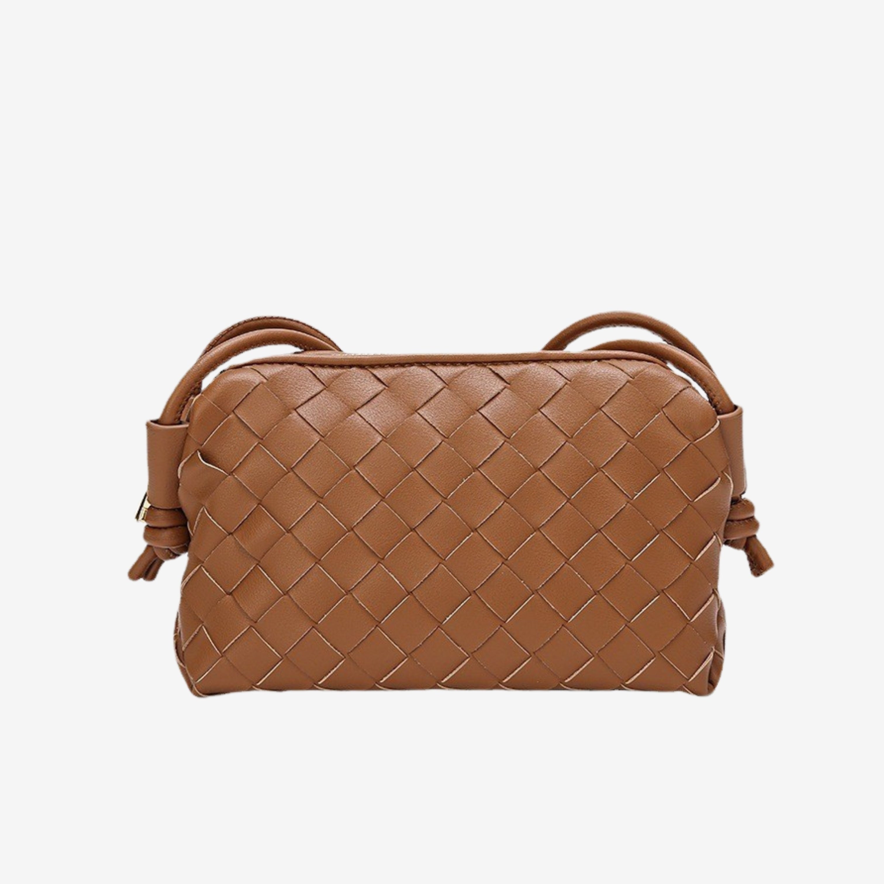 Janna | Kompaktowa torebka na ramię pleciona na co dzień