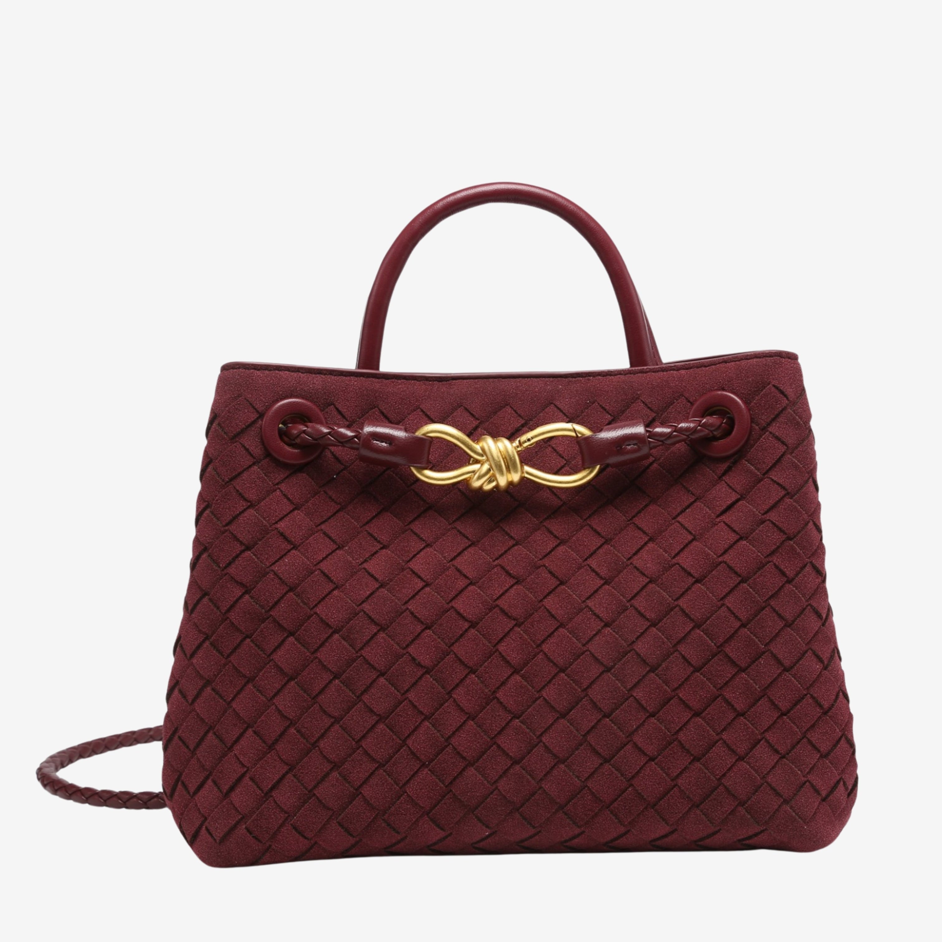 Malia | Kompaktowa Torba Woven z Regulowanym Paskiem