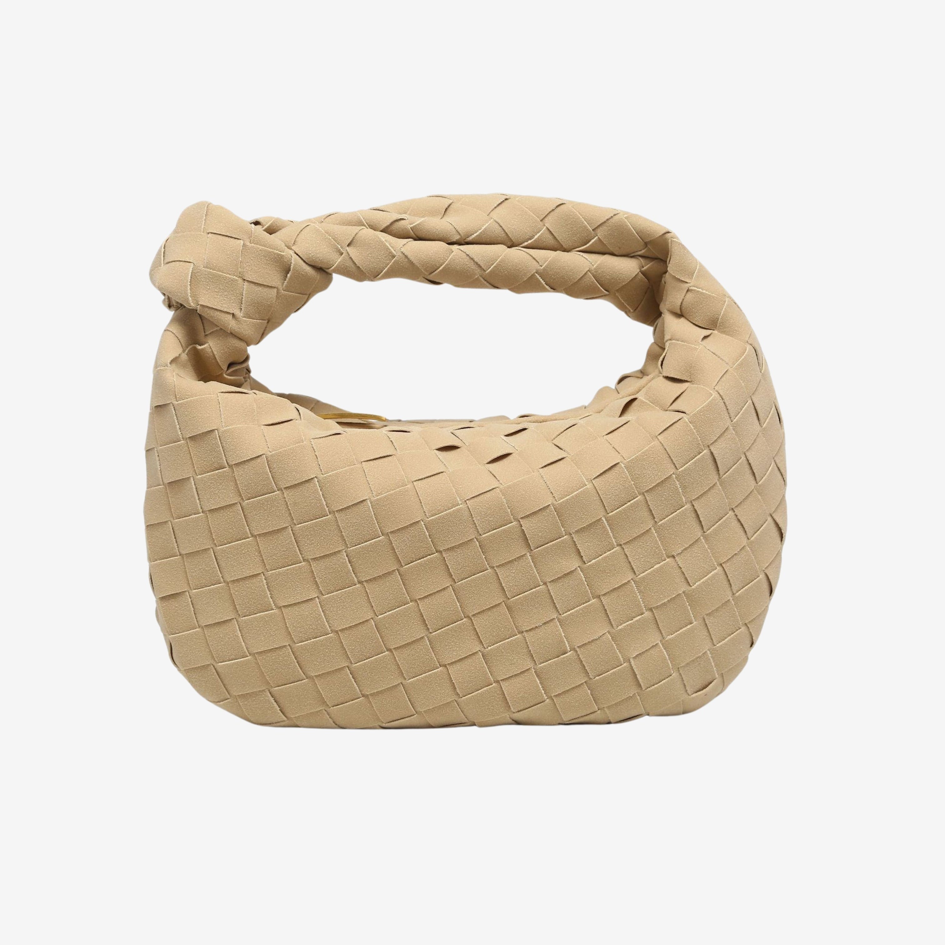 Renee | Mini Torebka z Miękkiego Splotu Zamszowego