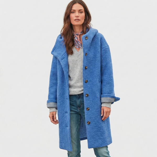 Olivia - Elegancki wełniany płaszcz