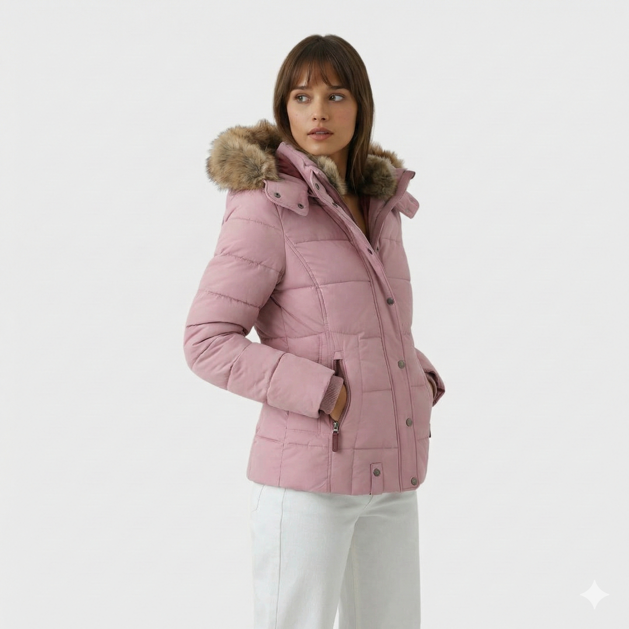 Łucja - Zimowa kurtka z futrzanym podszewkiem