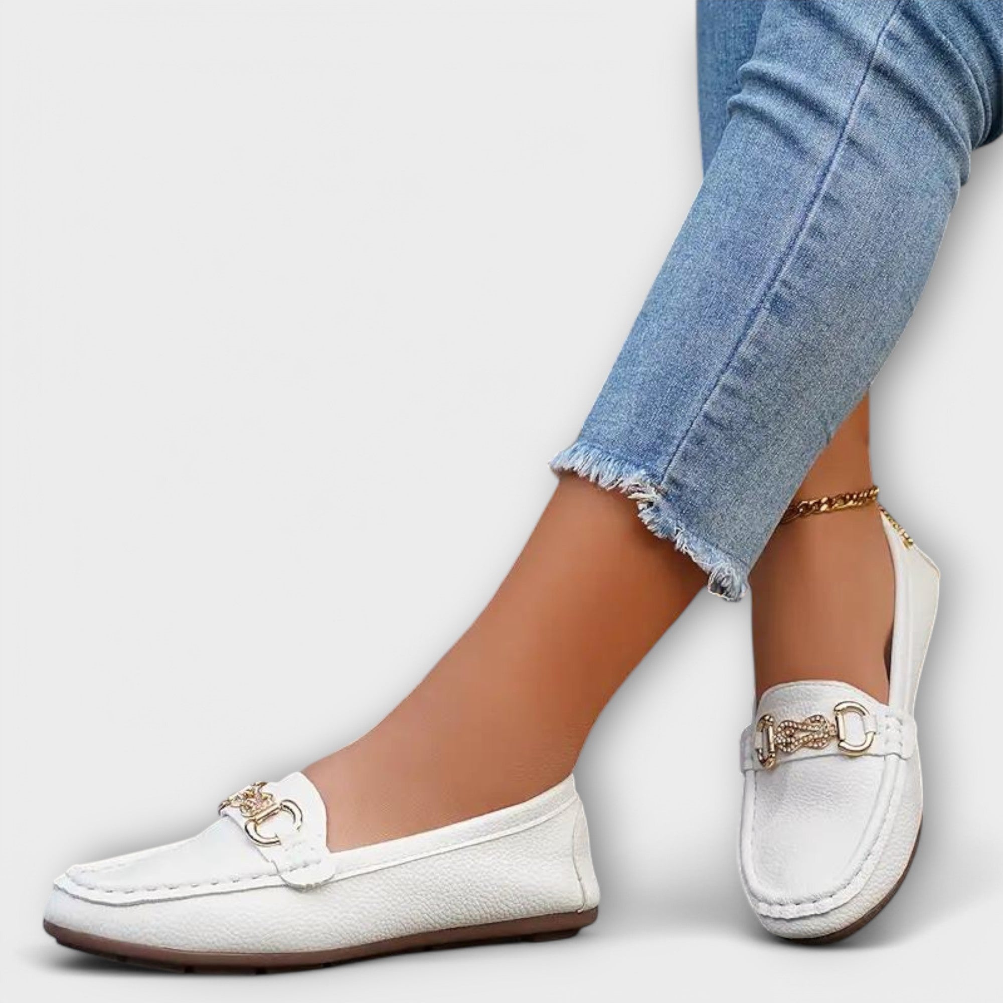 Eva - Eleganckie Skórzane Miejskie SlipOn Sneakers Wygodne