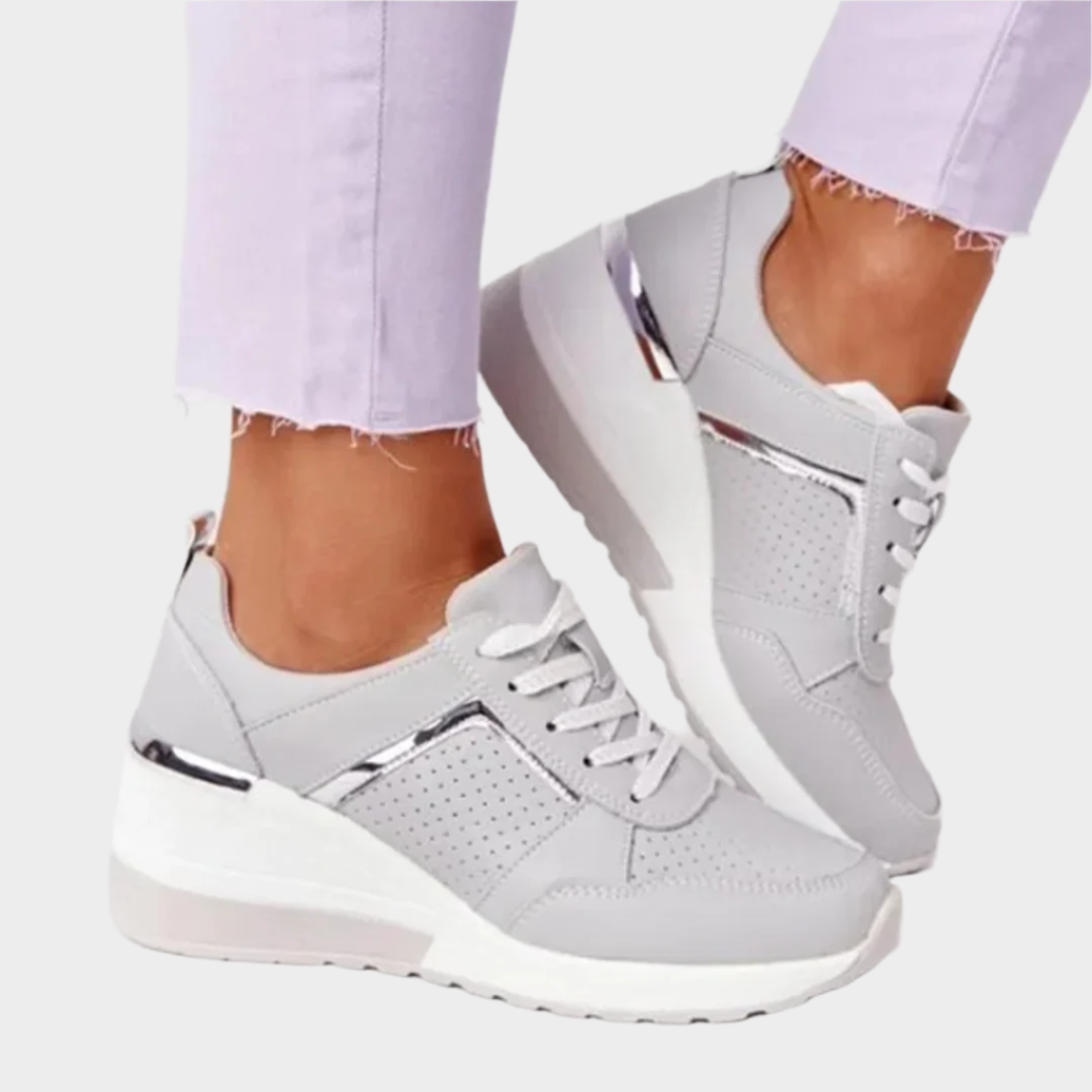 Sara - Sofistikowane Miejskie Sneakersy z Wewnętrzną Platformą