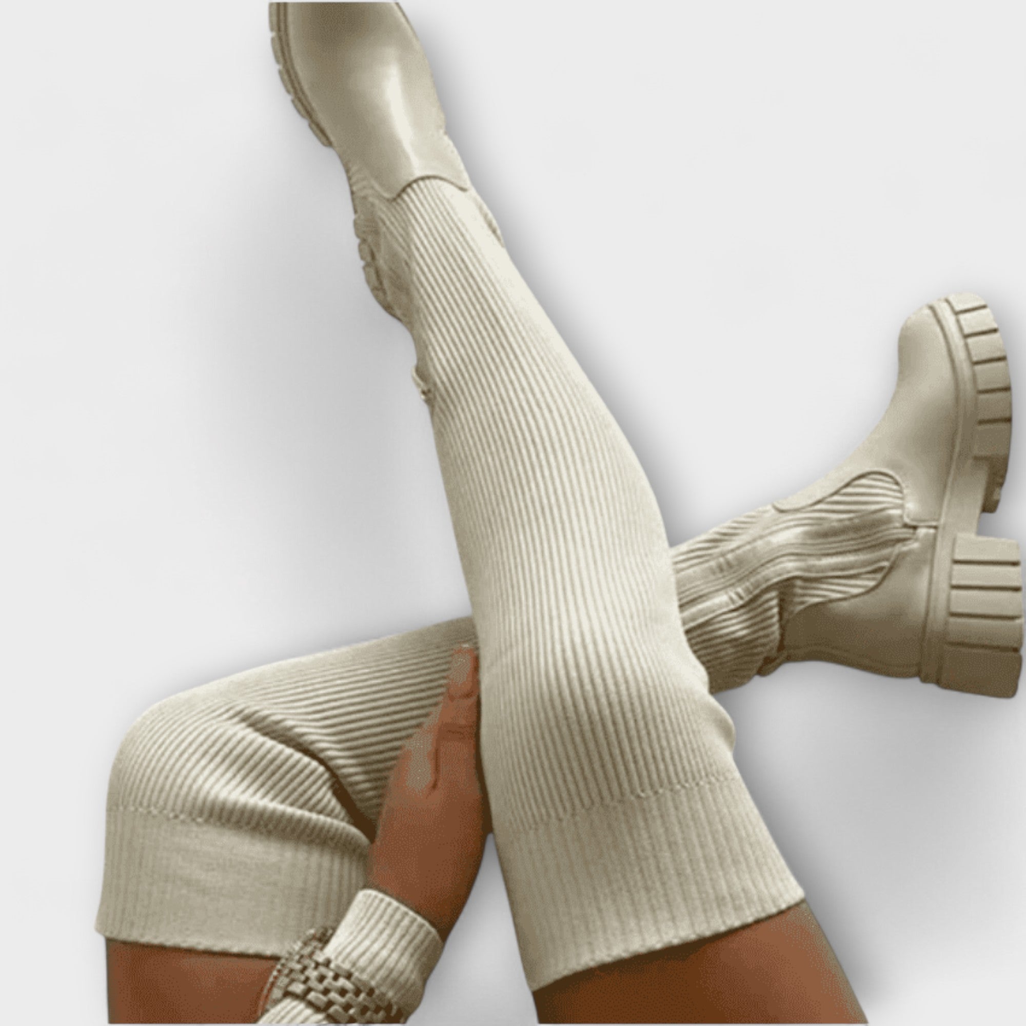 Lureva – Kozaki Overknee z Chunky Sole