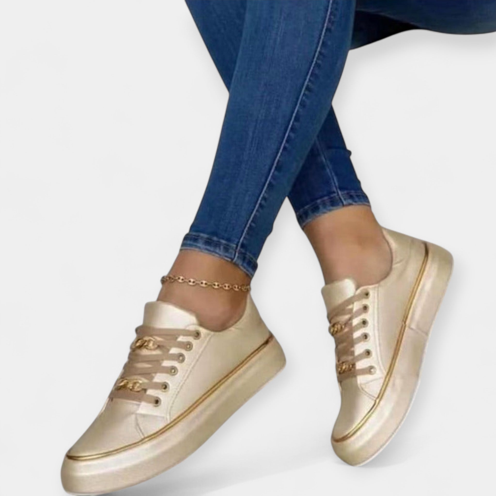 Anna -Sofistikowane Sneakersy do Chodzenia z Ortopedycznym Wsparciem