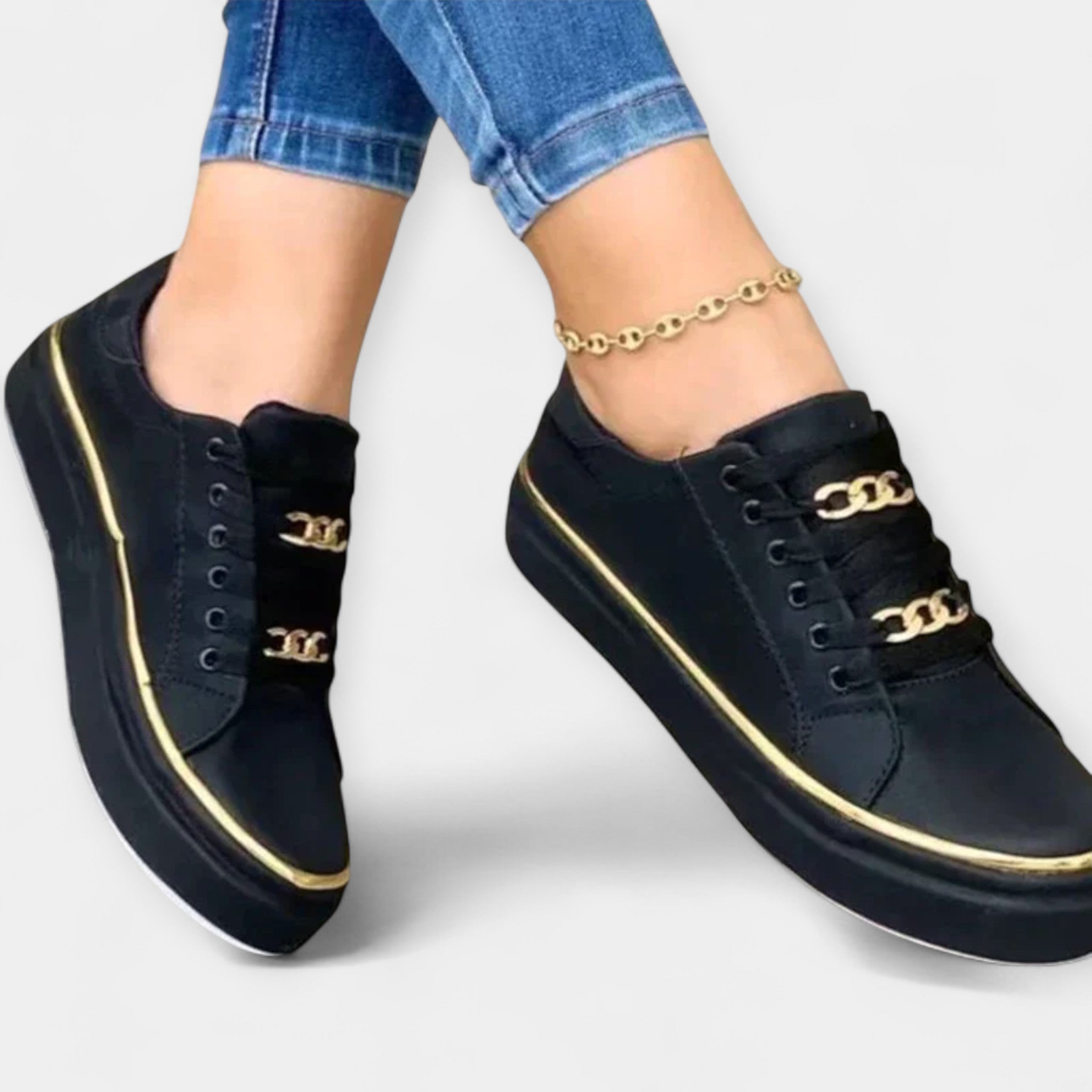 Anna -Sofistikowane Sneakersy do Chodzenia z Ortopedycznym Wsparciem