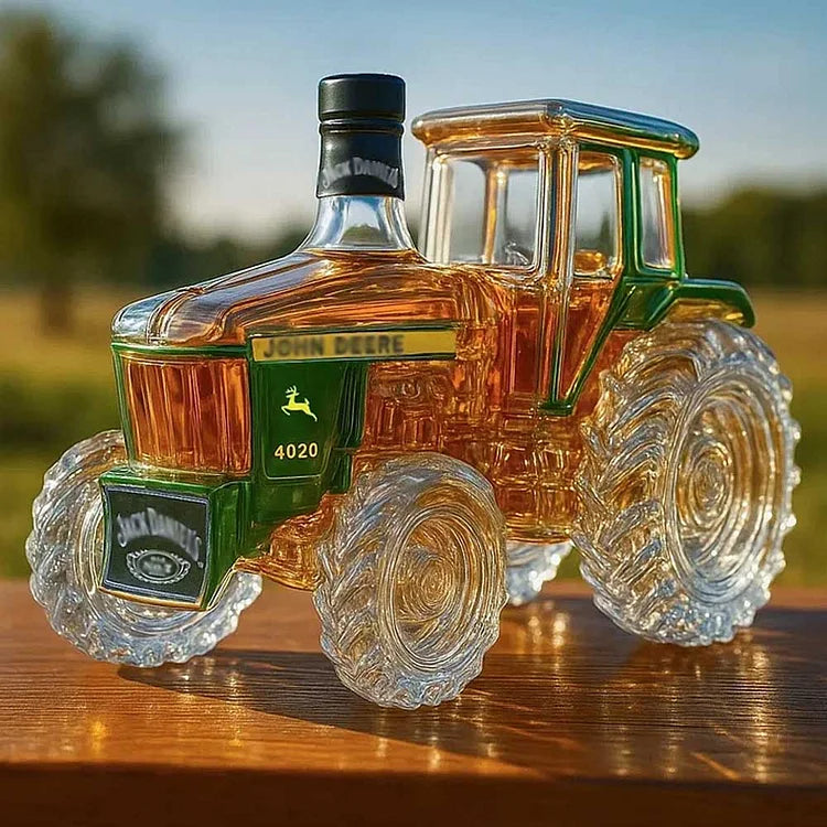4020 Traktor Szklana Butelka Whisky