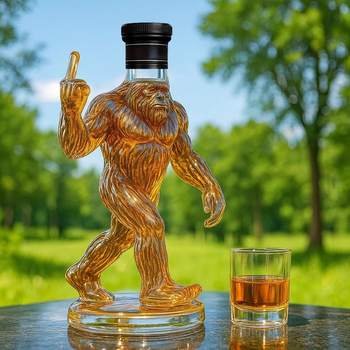 Bigfoot | Śmieszna butelka whisky Bigfoot