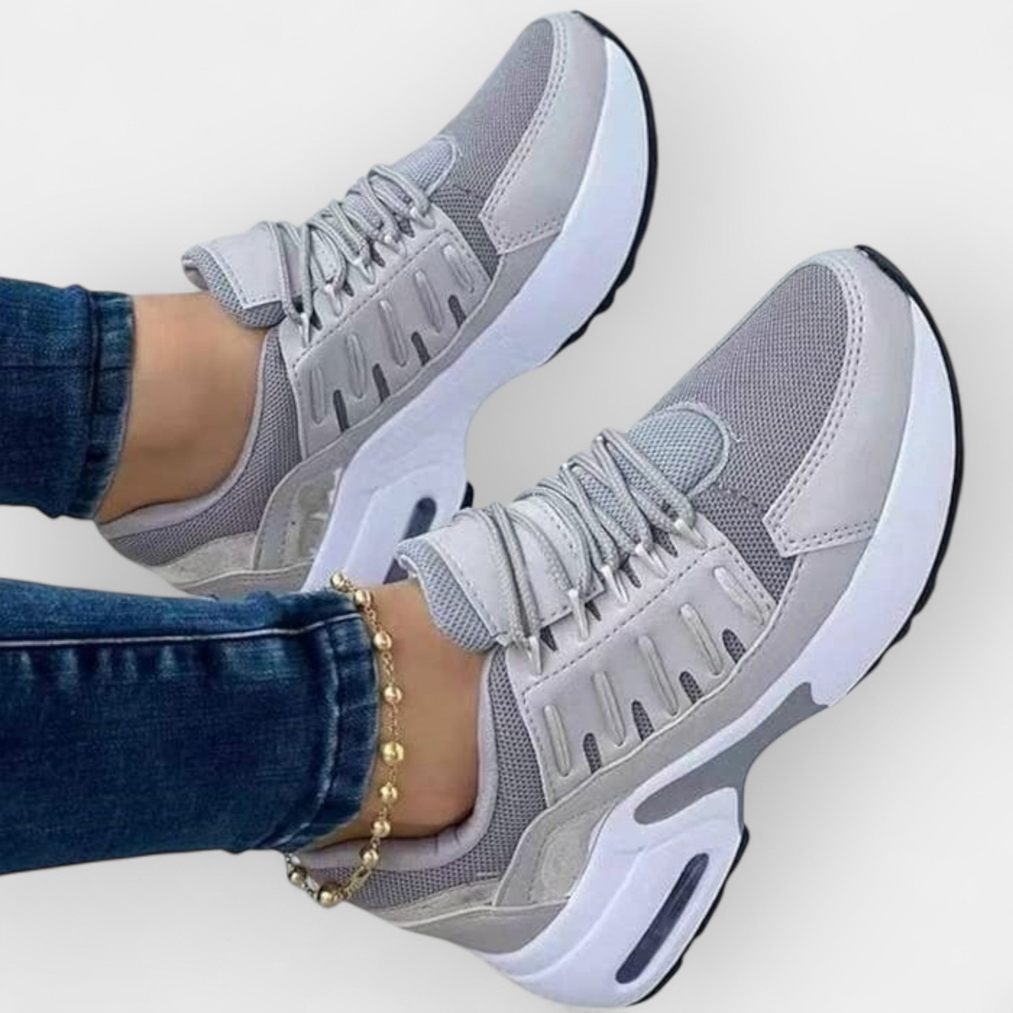 Magdaléna - Eleganckie Sneakersy na Spacer Ergonomiczne