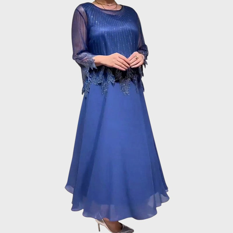 Marlena - Sukienka wieczorowa z koronkowym gorsetem