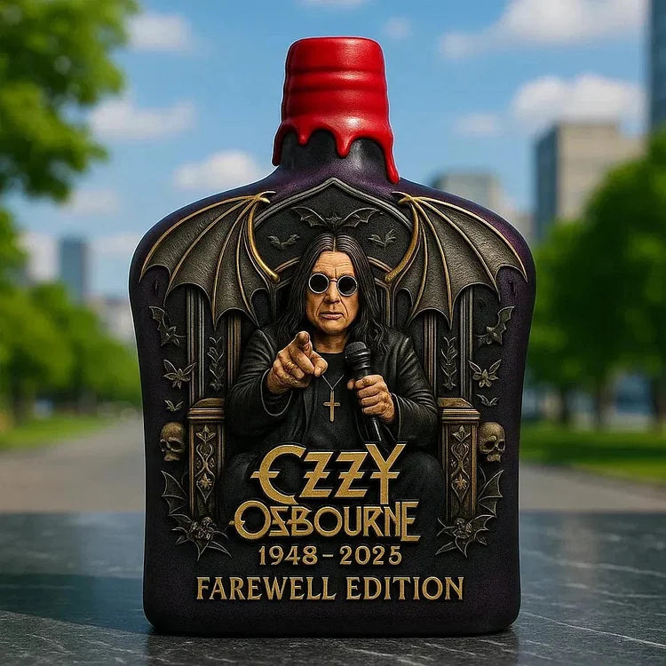 Ozzy Osbourne Wytłaczana Butelka Whisky Limitowana Edycja-5