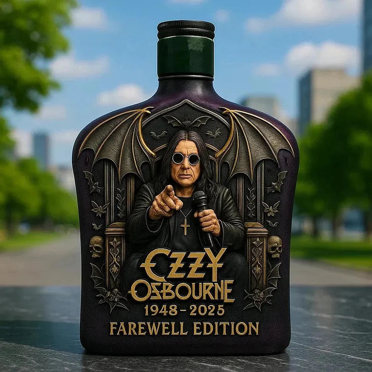 Ozzy Osbourne Wytłaczana Butelka Whisky Limitowana Edycja-5